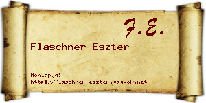Flaschner Eszter névjegykártya